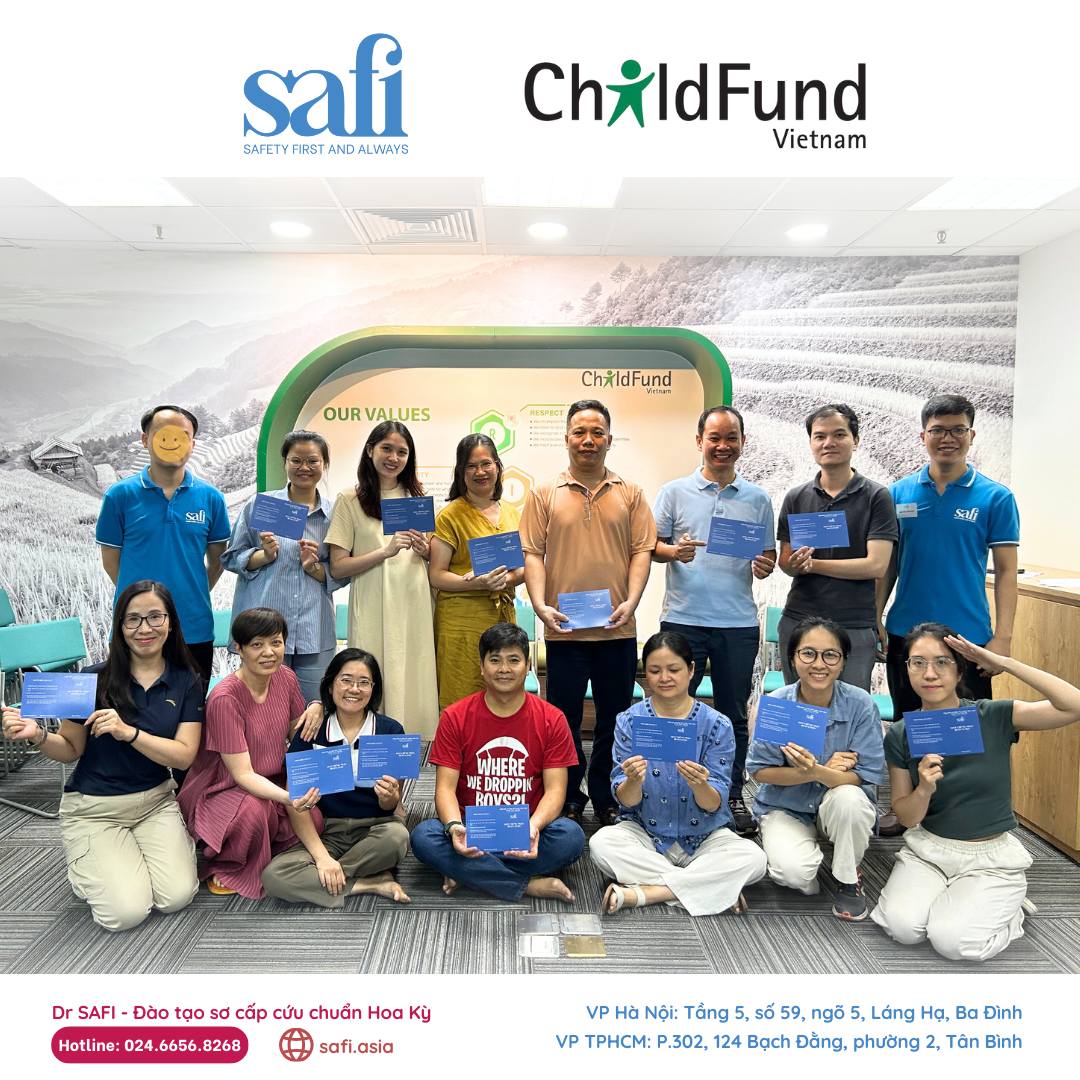 Safi kết hợp cùng Childfund tổ chức khóa đào tạo sơ cấp cứu cho CBNV