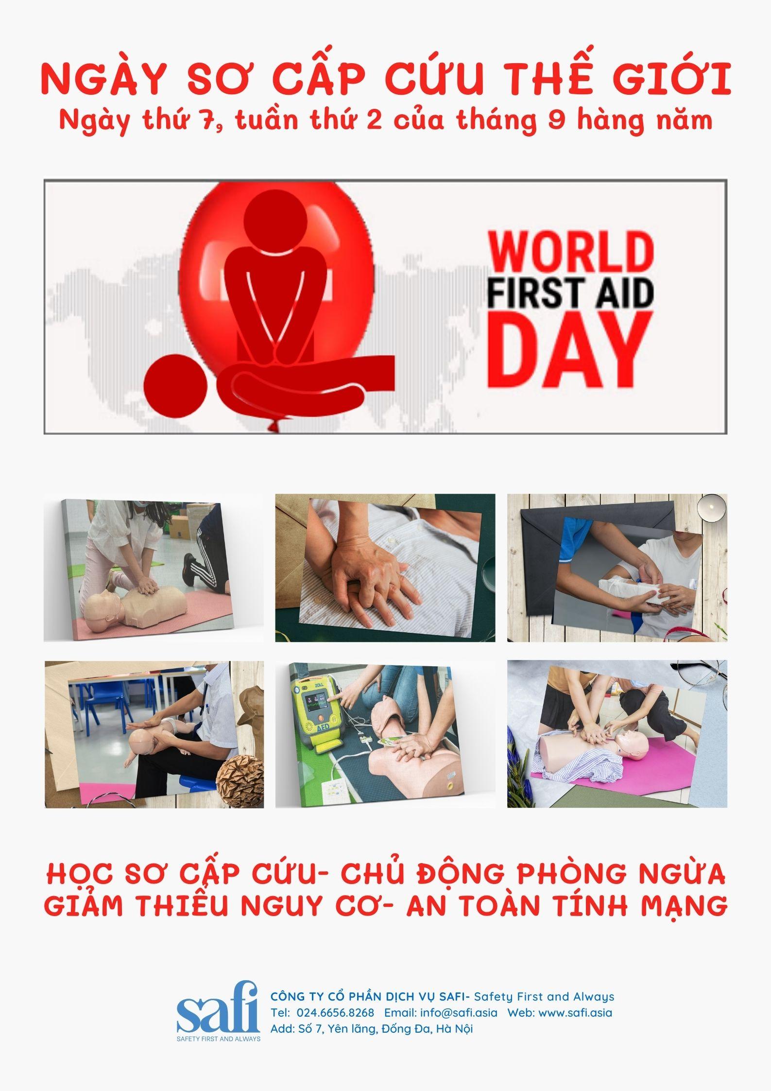 NGÀY SƠ CẤP CỨU THẾ GIỚI- WORLD FIRST AID DAY