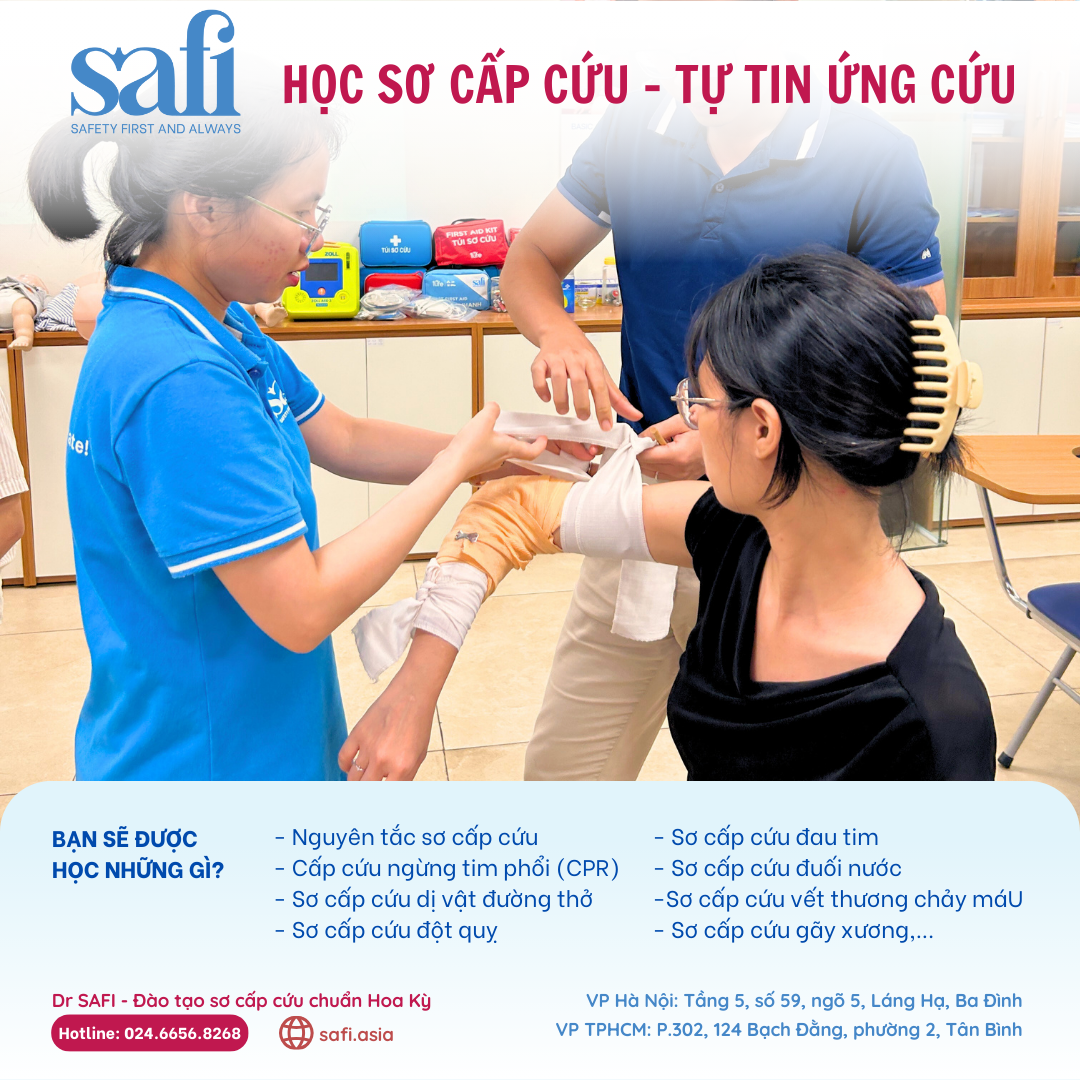 SAFI đào tạo sơ cấp cứu cho mọi người